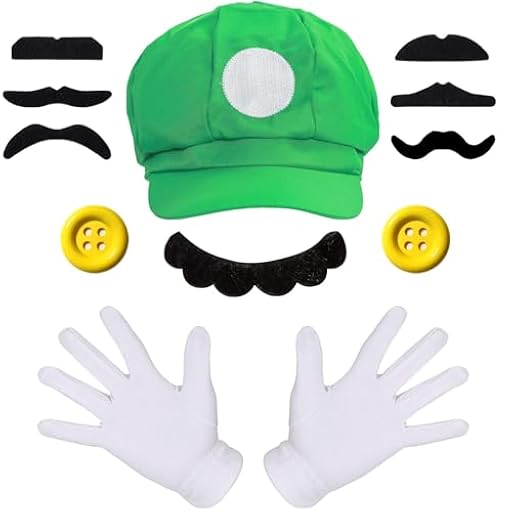 iZoeL Mario Bros Disfraz De Carnaval Mujer Hombre Guantes Barba Botones Amarillos Disfraces De Carnaval Para Carnaval Halloween Cosplay Disfraz Temático De Fiesta Para Mujeres Hombres | Ya disponible en tu tienda friki favorita! En mundofriki.es! iZoeL Mario Bros Disfraz De Carnaval Mujer Hombre Guantes Barba Botones Amarillos Disfraces De Carnaval Para Carnaval Halloween Cosplay Disfraz Temático De Fiesta Para Mujeres Hombres | Ya disponible en tu tienda friki favorita! En mundofriki.es!