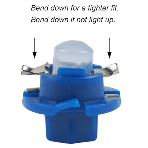 Kit 10 Bombillas LED T5 B8.4D Azul Hielo para Panel Instrumentos miniatura 4
