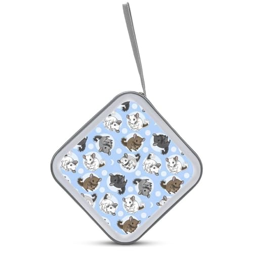 Funda para CD de plástico duro portátil con 40 fundas para hogar y coche 4