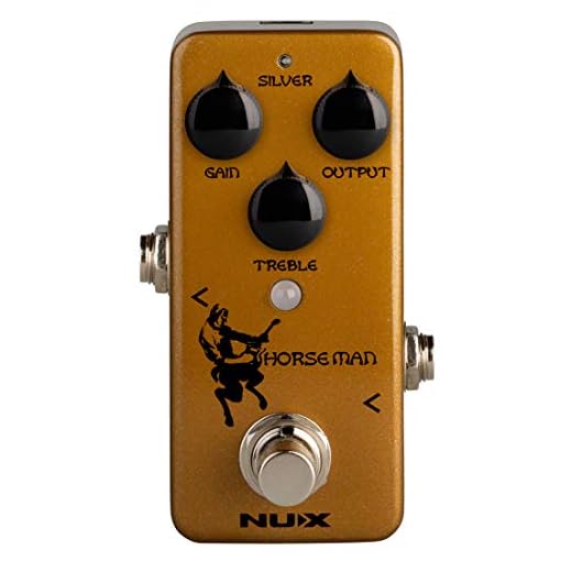 NUX Horseman Overdrive Guitar Effect Pedal with Gold and Silver modes