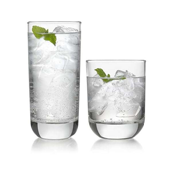 Libbey Polaris 16-Piece Tumbler and Rocks Glass Set Libbey Polaris 16-Piece Tumbler and Rocks Glass Set