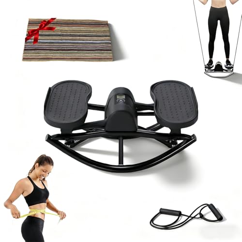 The Rock Stepper, Rock Stepper Official, 2026 New Generation RLateral Rocking Fitness Stepper with Digital Counter and Non-Slip Floor mat, Zero Assembly Required, Lightweight Yet Sturdy (1 pcs)