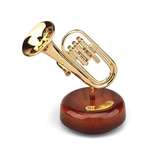 Fayemint 1 Stücke Orchesterinstrumente Spieluhr, Kreative Spieluhr, Dekoration Orchesterinstrumente Spieluhr, für Dekoration von Büro, Geburtstag, Feiertagsgeschenk