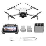 DJI Mini 4 Pro Fly More Combo with DJI RC 2 (screen remote controller), Folding Mini-Drone with 4K HDR Video Camera for Adults, Under 0.549 lbs/249 g, 34-Min Flight Time, 2 Extra Batteries - Image 1