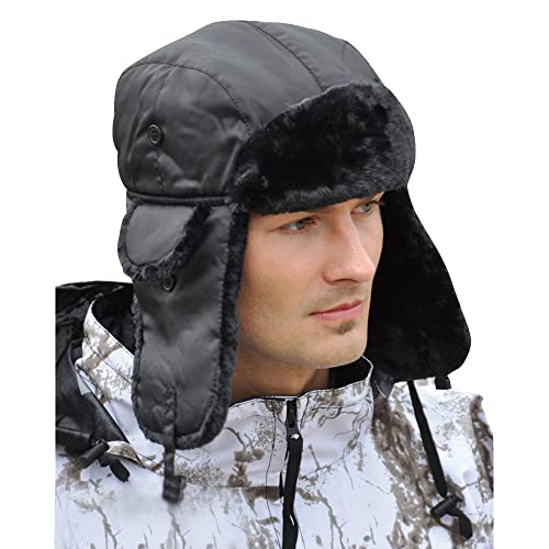 Casquette Pilote Ma1®e Mil-Tec Finitions Premium Newsie Noir
