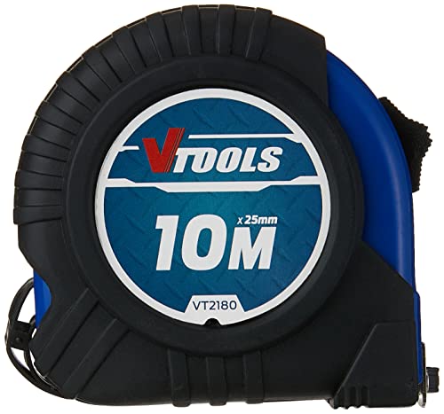 VTOOLS 10M Measuring Tape, 1mm Blade Thickness, Self-Lock Tape Measure, Easy to Read, Magnetic Tip Hook and Shock Absorbent Case, VT2180 (B0BS98C5RL) Amazon Price History, Amazon Price Tracker