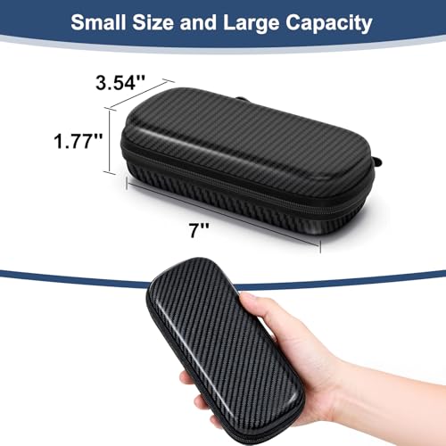 Image of Travel Sunglasses Organizer, Hard Shell Sunglass Case Adjustable Slots for Multiple Sunglass Eyeglass Case