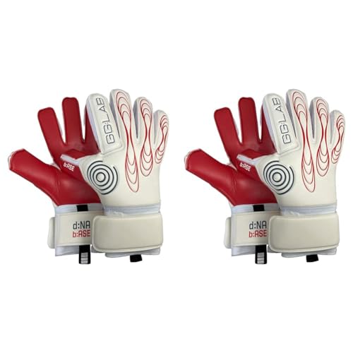 gloveglu GG:LAB Goalkeeper Gloves | Adult & Youth | Finger Protection | Superior grip and longevity (7) (Pack of 2)