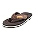 Produktbild FITORY Herren Flip Flops Surfen Zehentrenner Sports Sandalen Beach/Pool Pantoffeln Braun Gr.41