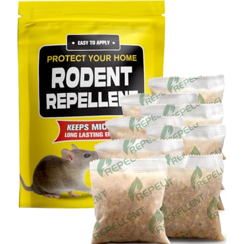 MKVBIF Rodent Repellent Pouches, Mice Repellent Indoor...