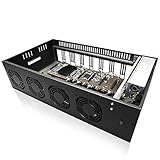 MLLIQUEA 8 GPU Mining Rig Frame, Mining Machine System & Platform with 2500W Mining Power Supply,...