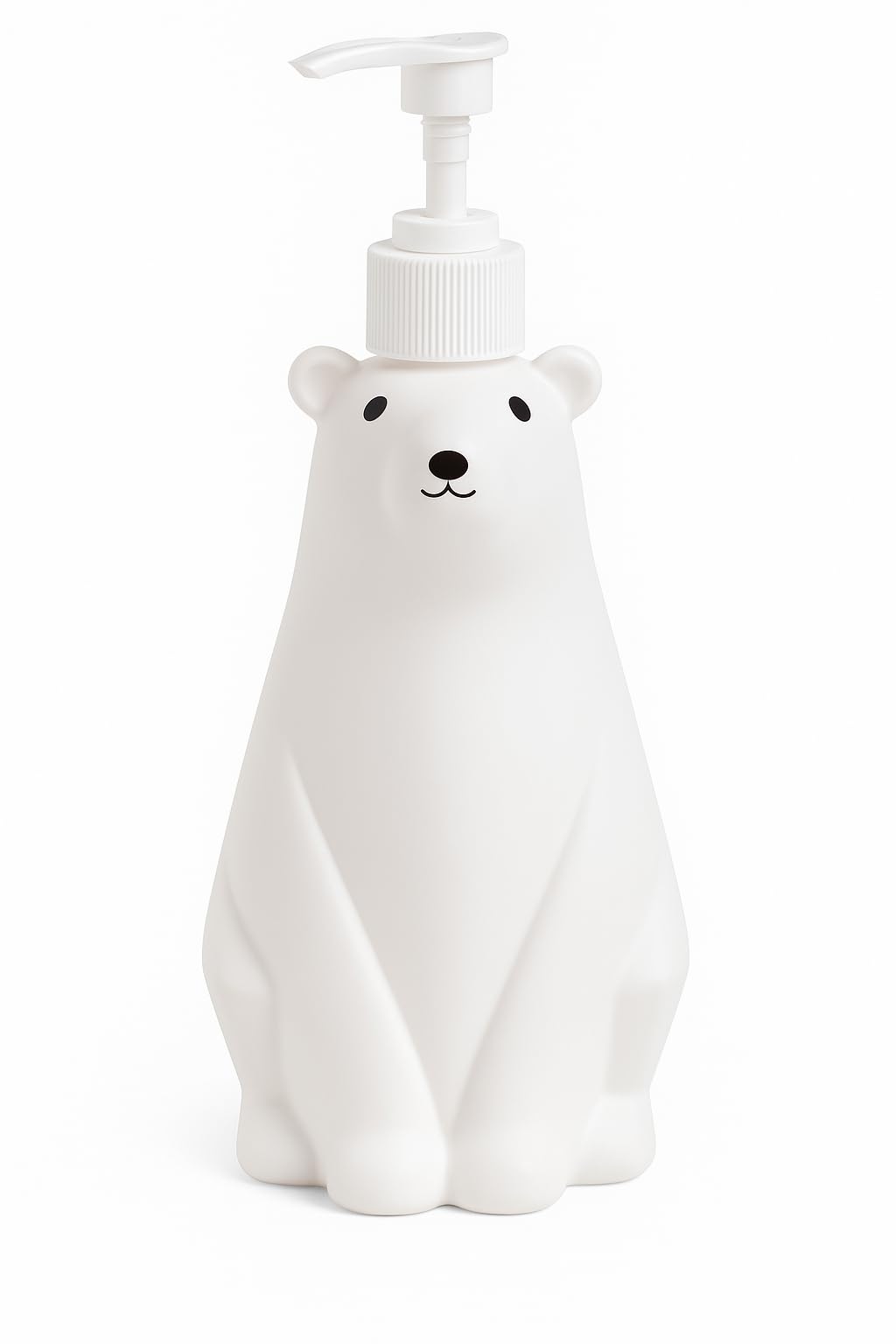 Dispensador jabon Infantil para niños, Dosificador de jabon de 450ml, Botella jabón con Forma de Osito Polar jabón líquido, champú, lociones idel para Usar en el baño o Cocina