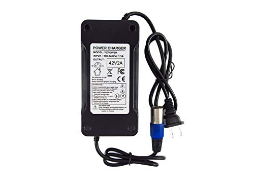 Abakoo 36V Battery Charger 42V 2A With 3-Pin Xlr Connector Male For Mini Dirt 650 Battery #TOP1