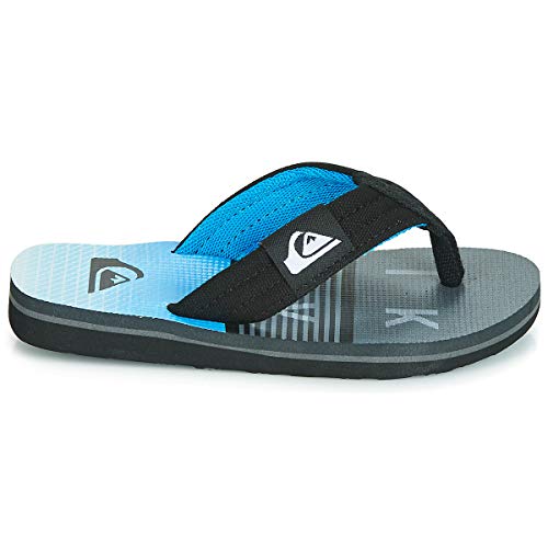 Quiksilver Molokai Layback Youth, Zapatos de Agua, Black Grey Blue, 34 EU