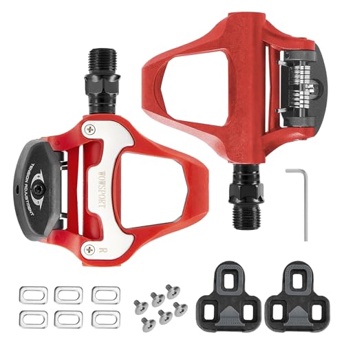 WOWSPORT Clipless Road Bike Pedals with Look Keo Nylon