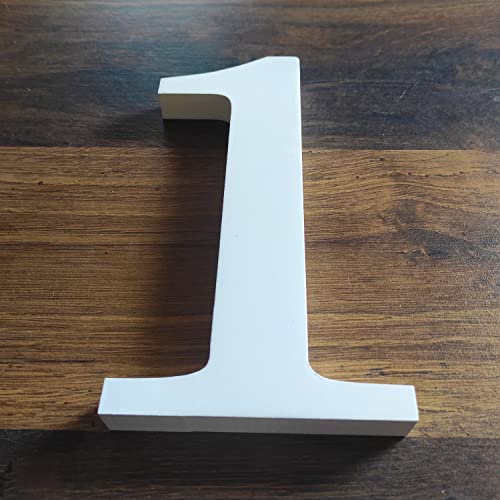 Kopper 24 - Numero decorativo in legno bianco, 20