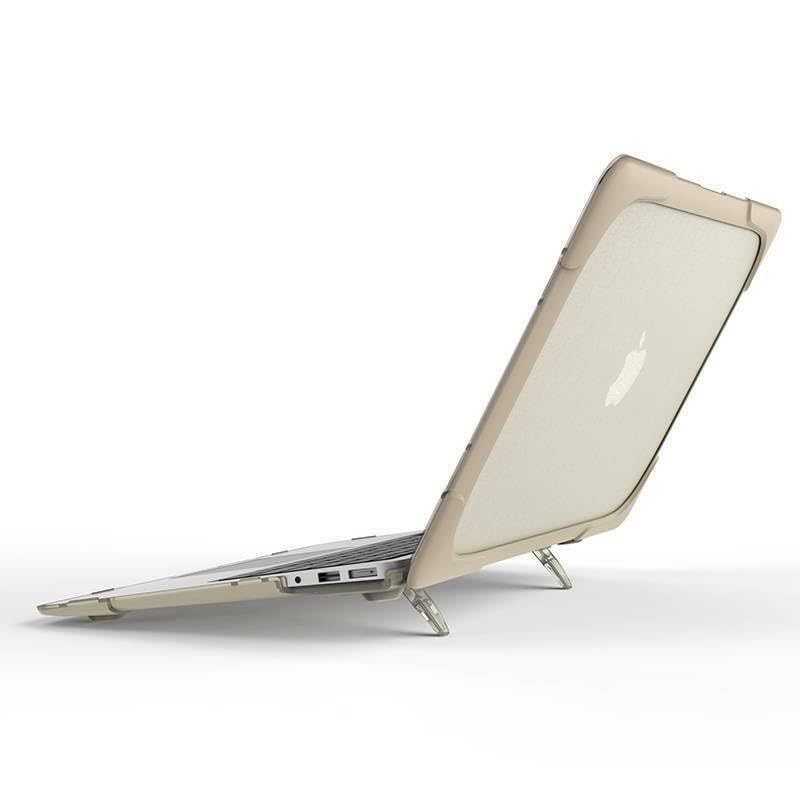Carcasa MacBook Air M2 A2681 con atril integrado doble elevación soporte ergonómico caqui