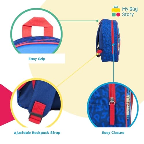 Sac à dos Paris 2024 bleu pour l'école maternelle et la garderie - 4