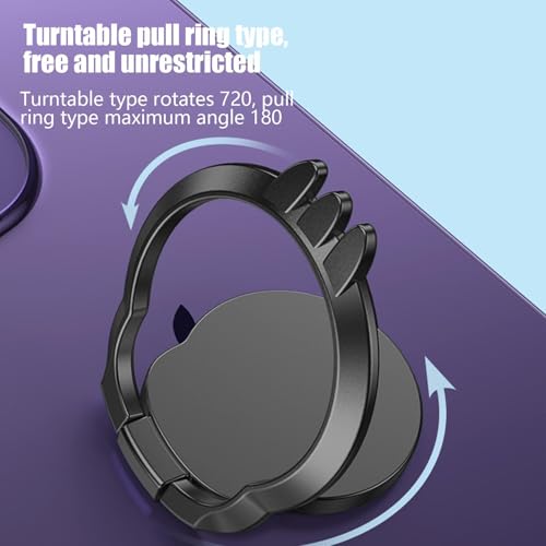 Soporte de anillo de metal para teléfono celular, dedo perezoso para teléfono móvil, accesorio de diseño simple para teléfonos inteligentes, para escribir, tomar fotos, ver videos, videollamadas - imagen 5