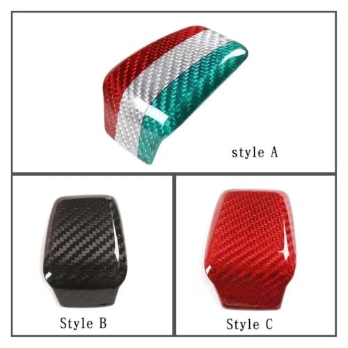 Cubierta decorativa de fibra de carbono auténtica para volante Alfa Romeo Stelvio 4