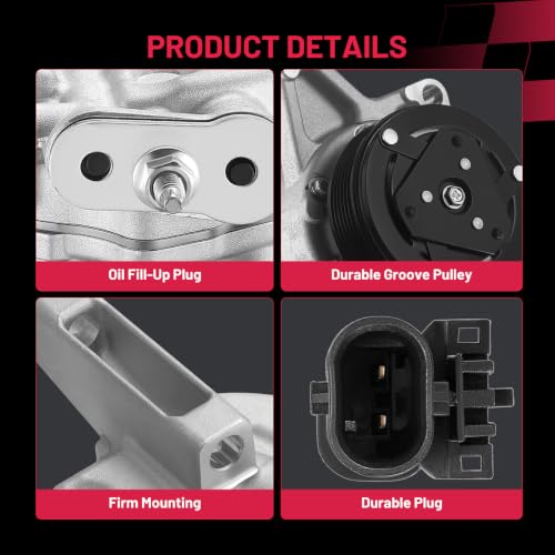 Image of BDFHYK 68322 AC Compressor with Clutch Compatible with Buick Enclave 13-20