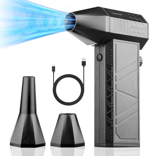 Image of Eopora Cordless Air Duster, 130000RPM Cordless Car Blower, Freely Adjustable Speed Mini Blower for Car, PC, Home & Outdoor Cleaning, with 8000mAh Battery, 275g Portable and Lightweight