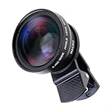 Kit obiettivo professionale 15X macro e grandangolo 0 45X per smartphone con borsa da viaggio portatile (nero)