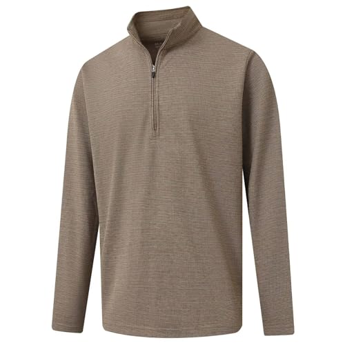 M MAELREG Quarter Zip Pullover Men Mock Neck Long Sleeve Performance Golf Athletic Pullover Half Zip Mens Sweatshirt