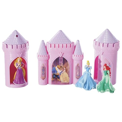 DecoSet® Disney Princess Happily Ever After Birthday Cake Topper, 6-Piece Cake Decorations, Includes Castle with Moveable Turrets, Cinderella, Ariel and Rapunzel Figurines by DecoPac - Image 8