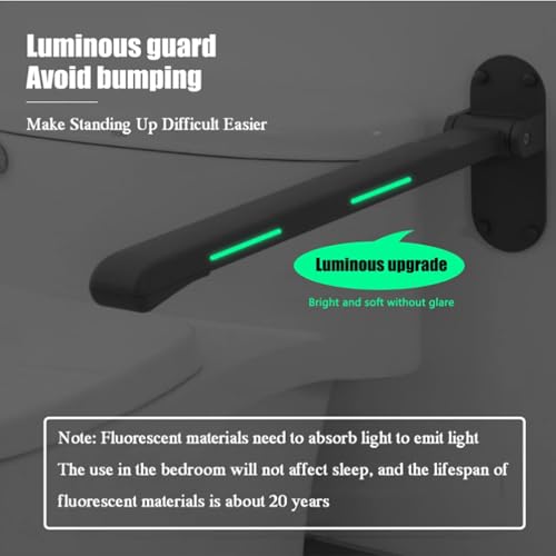 Barre d'appui pour toilettes pliable contre le risque de chute - 6
