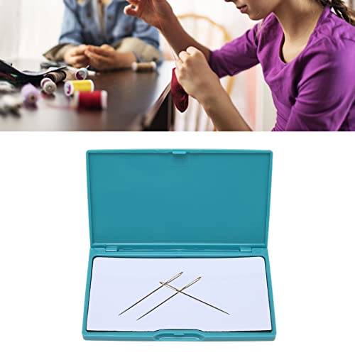 Caixa De Agulha Magnética, Caixa De Armazenamento De Pino De Costura, Escudo De Plástico Verde Escur