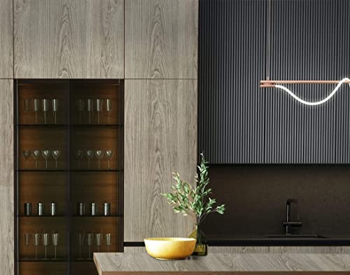 Heroad Brand Wood Wallpaper Stick And Peel 16.4'X1.47’ Self Adhesive Wallpaper Removable Wallpaper Wood Grain Wallpaper Gray Wallpaper Peel And Stick Wallpaper Wood Texture Wallpaper #TOP3