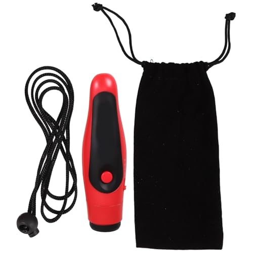 Silbato electrónico deportivo rojo con batería Beaupretty miniatura 1