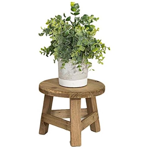 Wooden Plant Stand, High Stool Plant Stand Multi-function Wooden Flower Pot Holder, The Reinforcement Design Has 3 Support Points, for Gardening Interior Decoration Living Room 17.8x17.8x15cm Cover