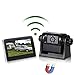 Produktbild RED WOLF Autokamera Rückfahrkamera Set drahtlos Kabellos Funk Rückfahrkamera + 4,3 Zoll LCD 12V Monitor WiFi Magnetische für Wohnwagen LKW Pickup Anhänger Lastwagen Auto Motorräder Busse USB