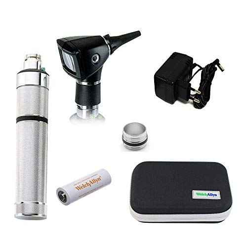 OTICA Welch Allyn 3.5V Professional Hpx Otoscope Rechargeable Set, Charger, Battery with Hard Case