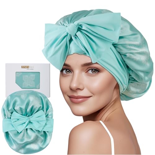 ZIMASILK 100% Mulberry Silk Bonnet for Sleeping Women Long Hair