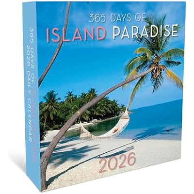 365 Daily Desk Calendar for 2026 by Graphique, Day to Day Calendar for Home or Office, Tear Off Pages (Island Paradise)
