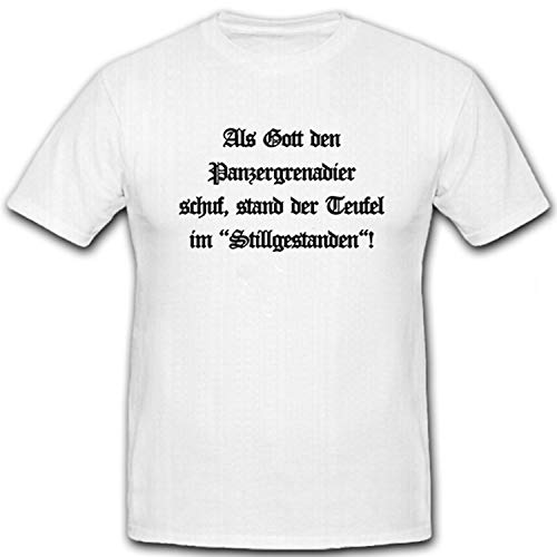 T-shirt Panzergrenadier allemand blanc en taille XXXL pour homme