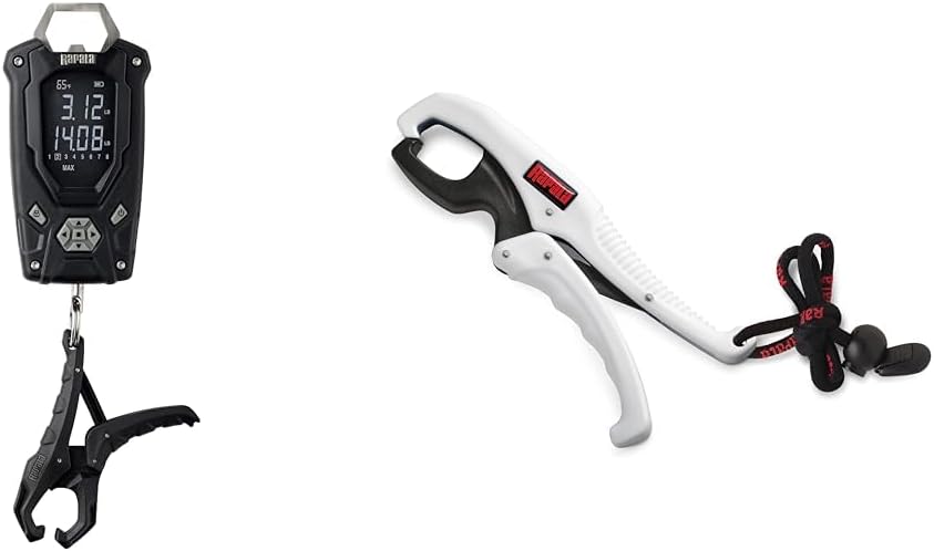 Rapala 50 lb Digital Scale & 9" Floating Fish Gripper Bundle