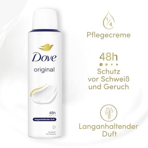 Dove Deo Spray Original Deodorant 150 ml für 48 Stunden Schutz