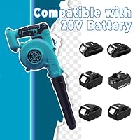 2-in-1 Akku-Laubbläser & Sauger Ersatz für Makita 18V Akku, Mini-Laubbläser 13000RPM, für die Beseitigung von Laub/Schlamm/Schnee/Autostaub (Ohne Akku) – Ansicht 3