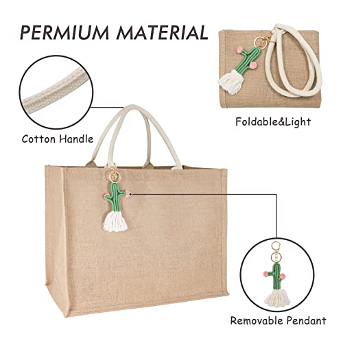 Image of Hibala Woven Large Beach Bag Straw Beach Tote Handmade Weaving Shoulder Tassel Bag Handbag