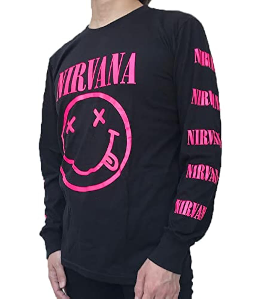 GILDAN Smells Like Nirvana 長袖カットソー L 限定展開 NIRVANA/ニルヴァーナ 別注 ビッグシルエット バック