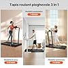 Mobvoi Home 3 in 1 Tapis Roulant AI Intelligente Pieghevole con Pedana da 6% di Inclinazione 2,5 CV Compatto Portatile Sotto la Scrivania Macchina da Corsa TicSports APP 120kg 12km/h Facile da Riporre
