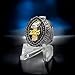 Legacy Rings 2025 Fantasy Football Championship Trophy Ring Gunmetal Black and Gold Tone, Award for Fantasy Football League Winner (10)
