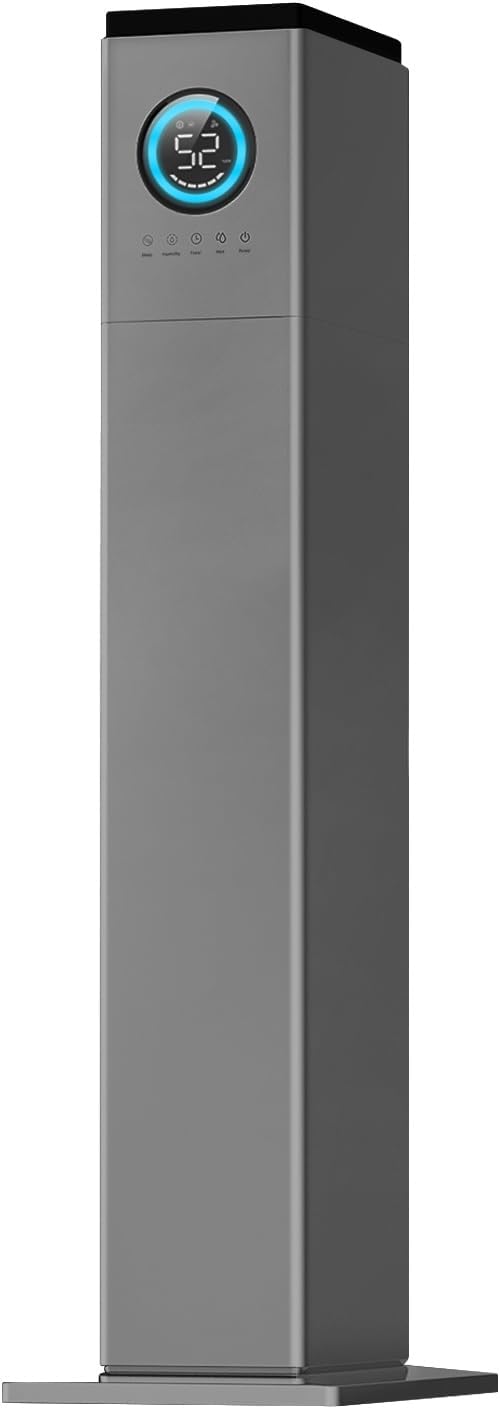 13L Top Fill Cool Mist Humidifier, Smart Remote Control, Large Room Coverage, 32-inch Tower Design, Color-Coded Display