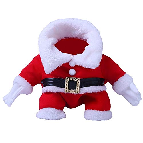 CMUNDLJQ Evetin Weihnachten Halloween Herbst Winter Warm Kleidung, Geschenk für Hund Katze, Haustier Kostüm Mantel Anzug mit Cap (Typ 2, XL) Cover