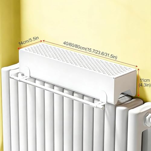Radiator Humidifier, No Electricity Needed, Aluminum Evaporative Humidifier with Retractable Drying Rod for Bedroom & Living Room, 40cm/16in, Energy-Saving Solution