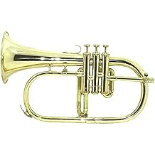 SHREYAS BRASS FINISH FLUGLE HORN 3 VALVE SCX654 FLUGELHORN